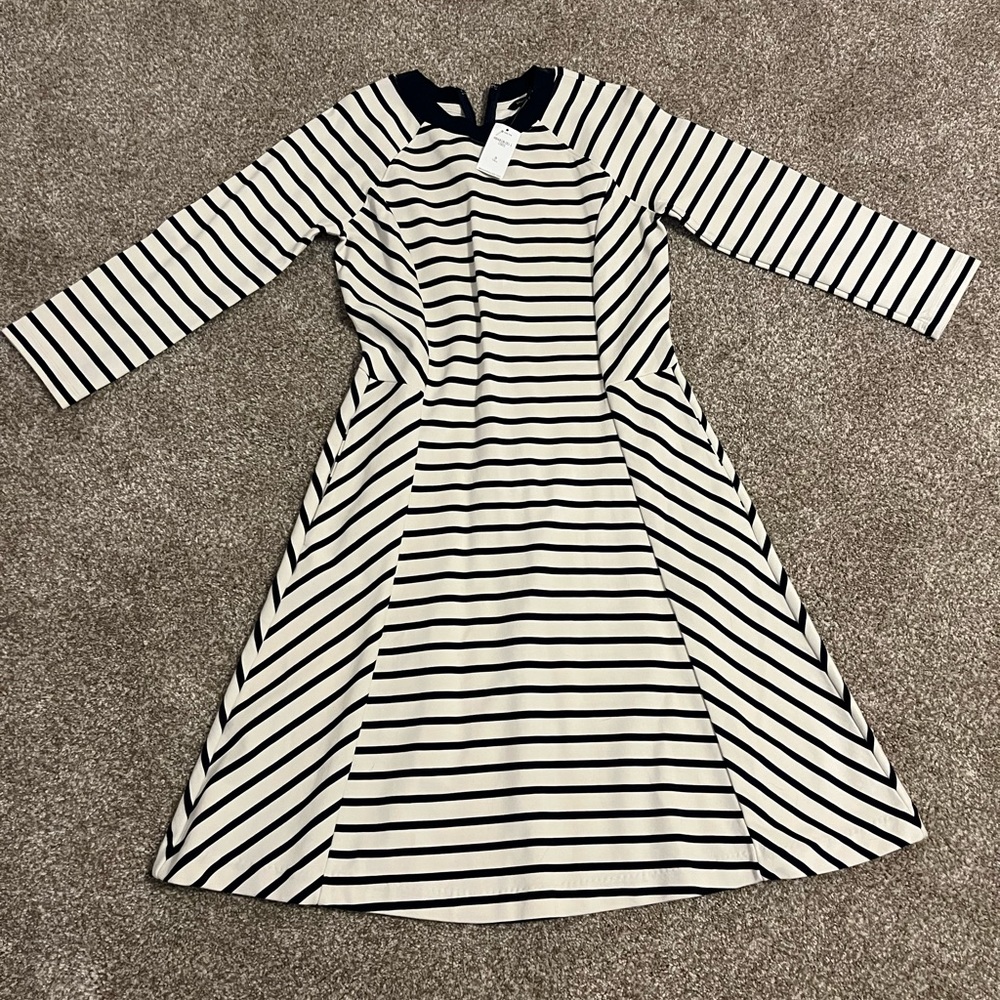 Long sleeve striped dress
